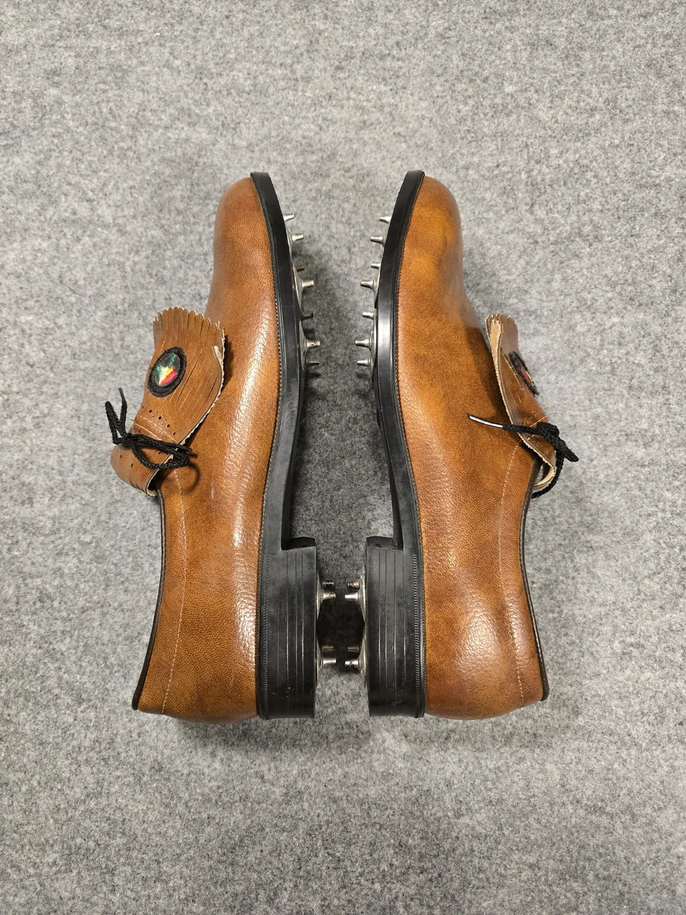Vintage Arnold Palmer Men's Brown Golf Shoes 1970's-1980's
